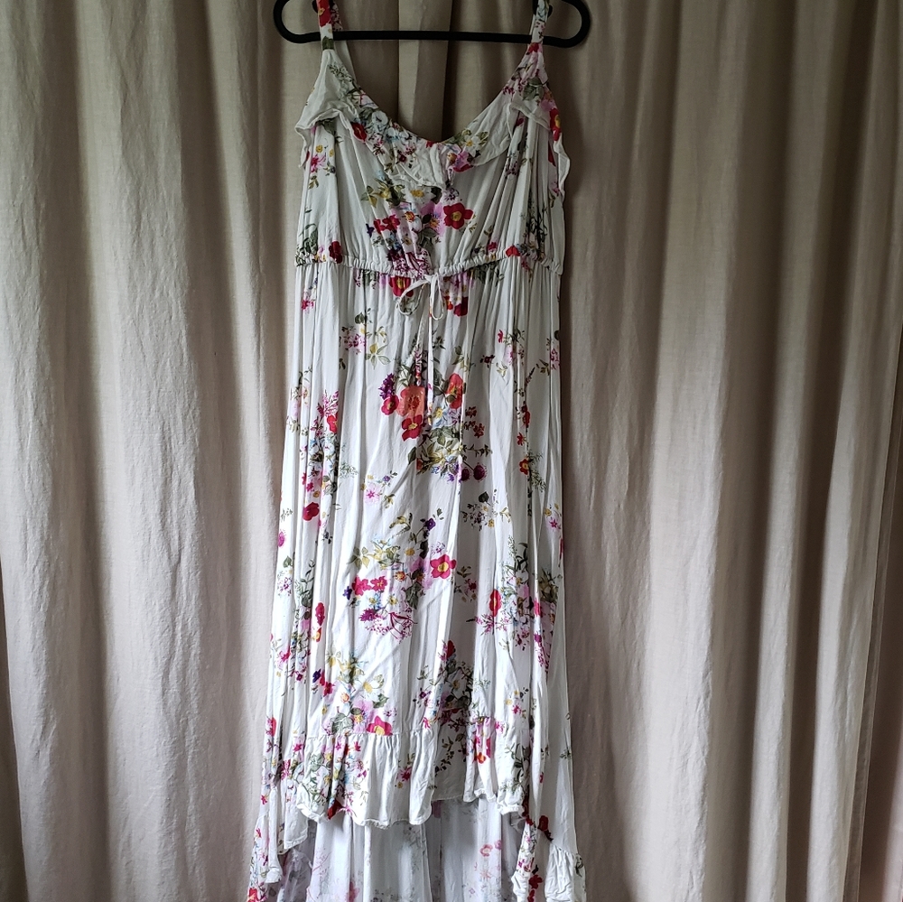 Torrid spring floral high-low maxi dress